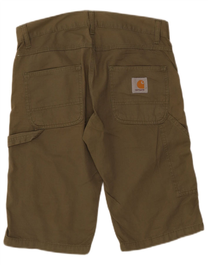 Carhartt Herre Cargo Bermuda Shorts W28 Små Khaki Bomuld