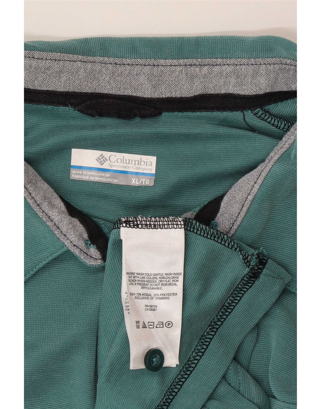 Columbia Polo Shirt til mænd XL Grøn Modal