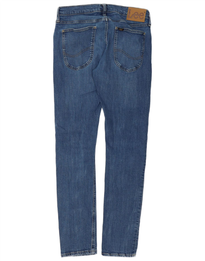 Lee Herre Luke Slim Jeans W31 L30 Blå Bomuld