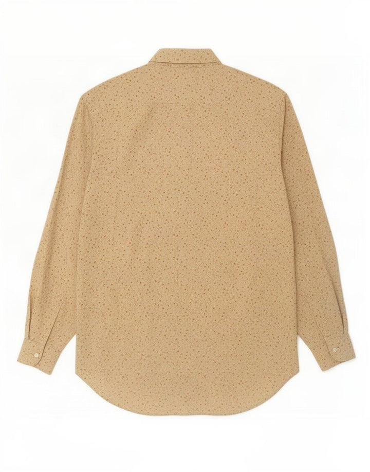 Benetton herreskjorte lille beige blomsterrayon