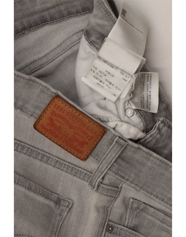 Levi's Dame 711 Skinny Jeans W28 L32 Grå