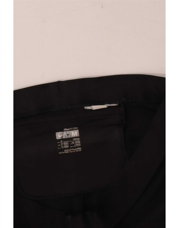Nike Dame Capri Leggings UK 10-12 Medium Sort Polyester