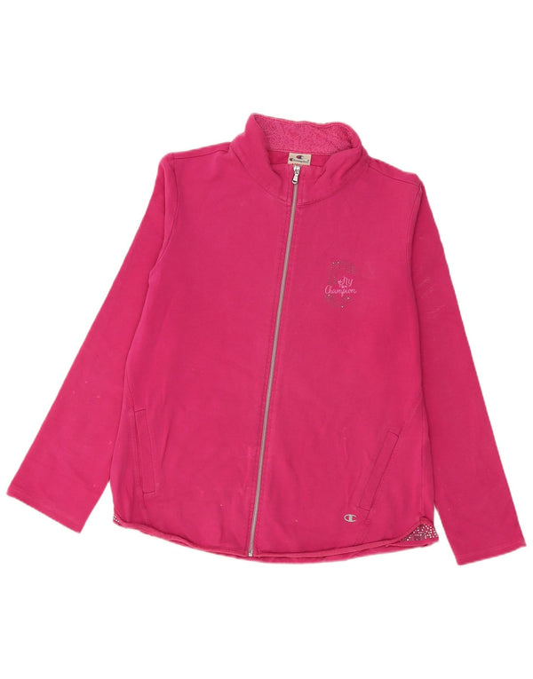 Champion Womens træningsdragt Topjakke UK 18 XL Pink Bomuld