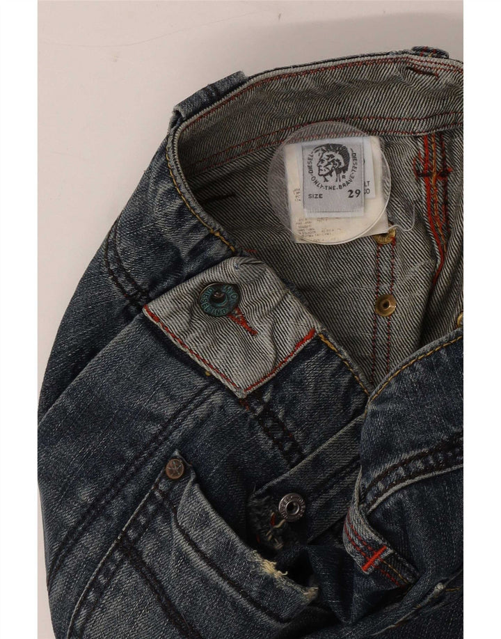 Diesel Dame Straight Jeans W29 L28 Blå Bomuld