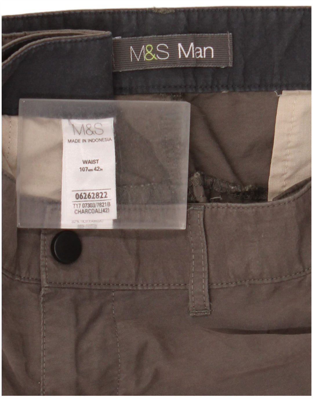 Marks & Spencer Herre Cargo Shorts W42 2XL Grå Bomuld