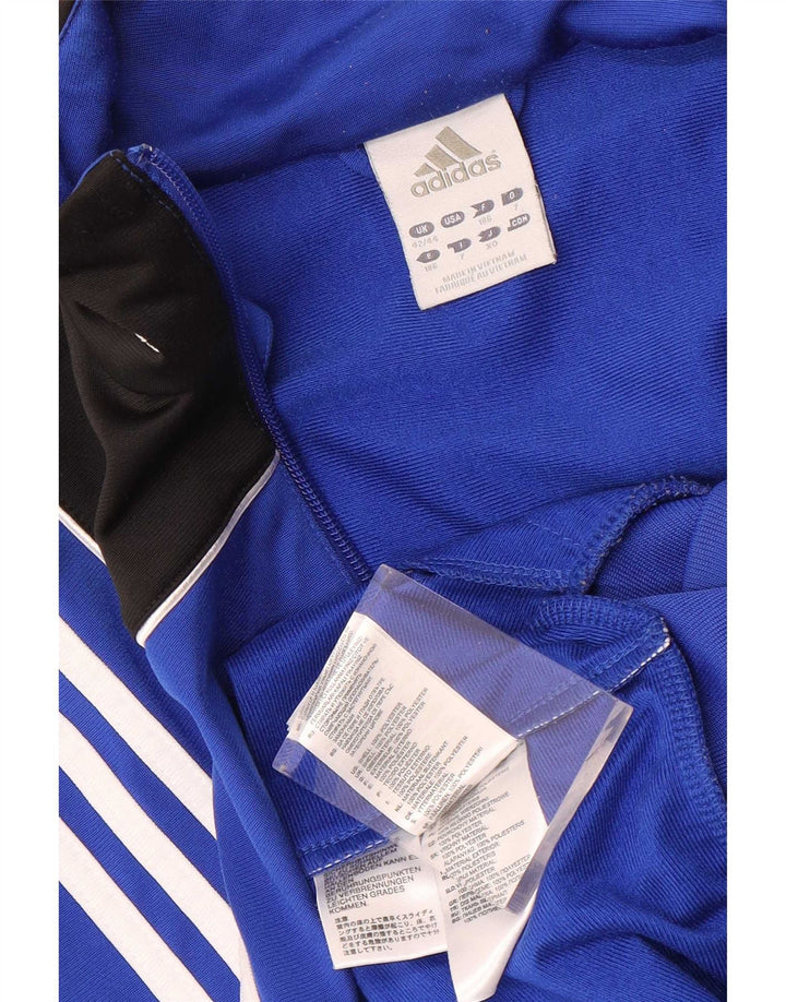 Adidas Træningsdragt til mænd Topjakke UK 42/44 Stor blå farveblok polyester