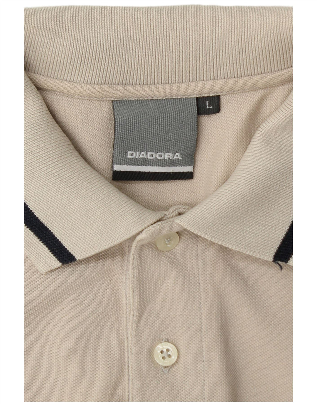 DIADORA Poloshirt til mænd Stor hvid bomuld