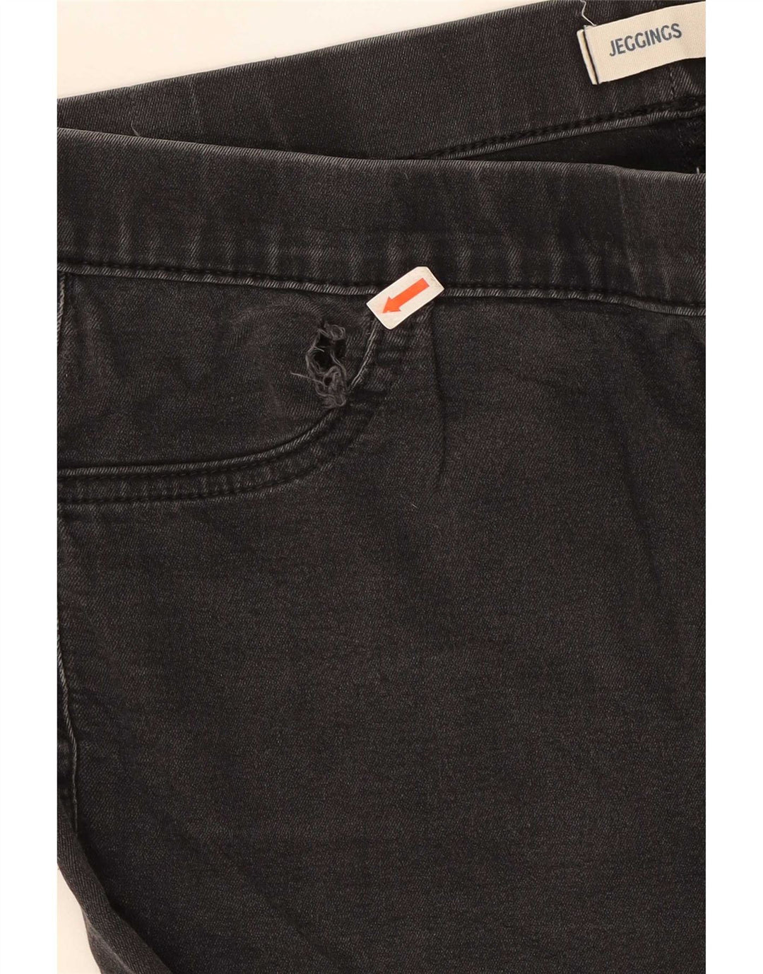 Marks & Spencer Dame Jegging Jeans UK 14 Medium W30 L29 Sort Bomuld