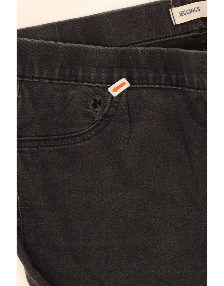 Marks & Spencer Dame Jegging Jeans UK 14 Medium W30 L29 Sort Bomuld