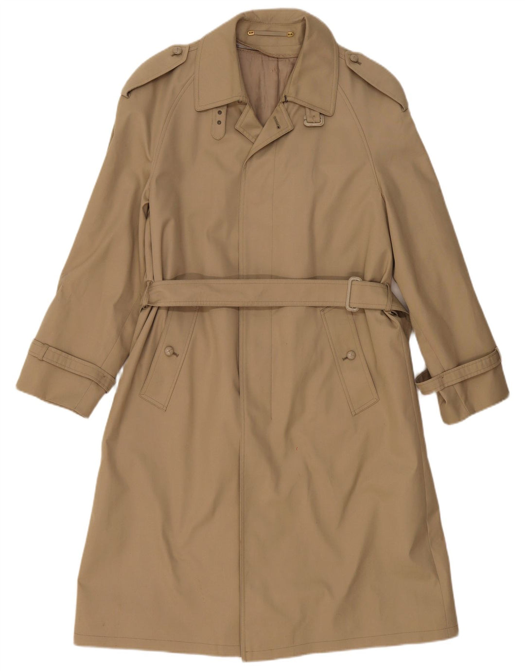 Vintage Trench Coat til mænd IT 46 Lille beige uld