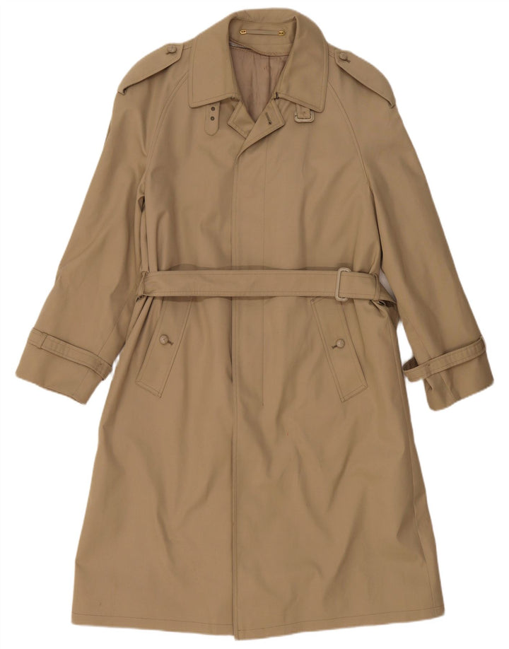 Vintage Trench Coat til mænd IT 46 Lille beige uld