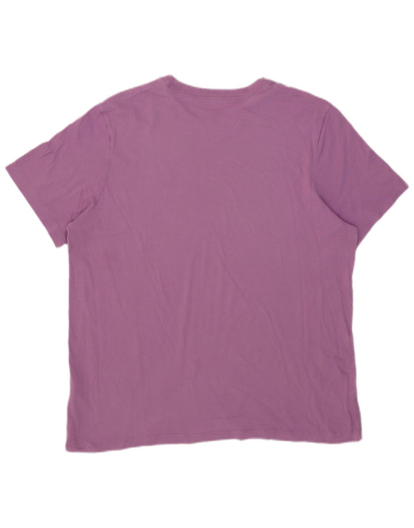 Nike T-shirt top til mænd XL Lilla bomuld
