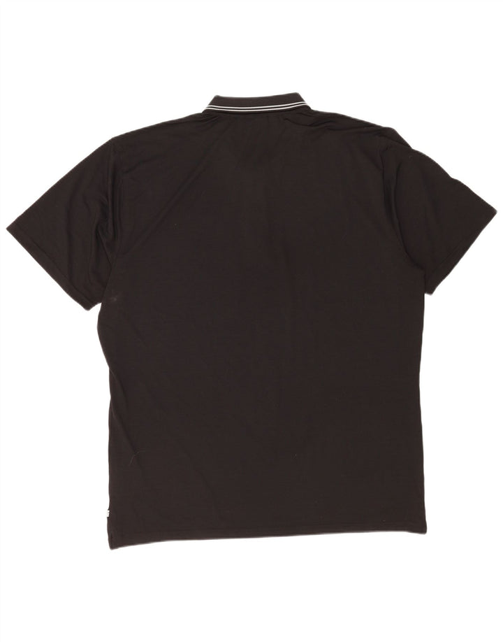 Calvin Klein Herre Polo Shirt 2XL Sort Stribet Polyester