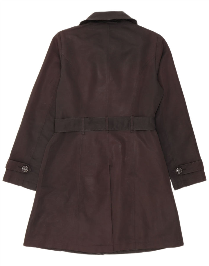 Marks & Spencer Trench Coat til kvinder UK 10 Lille sort polyester