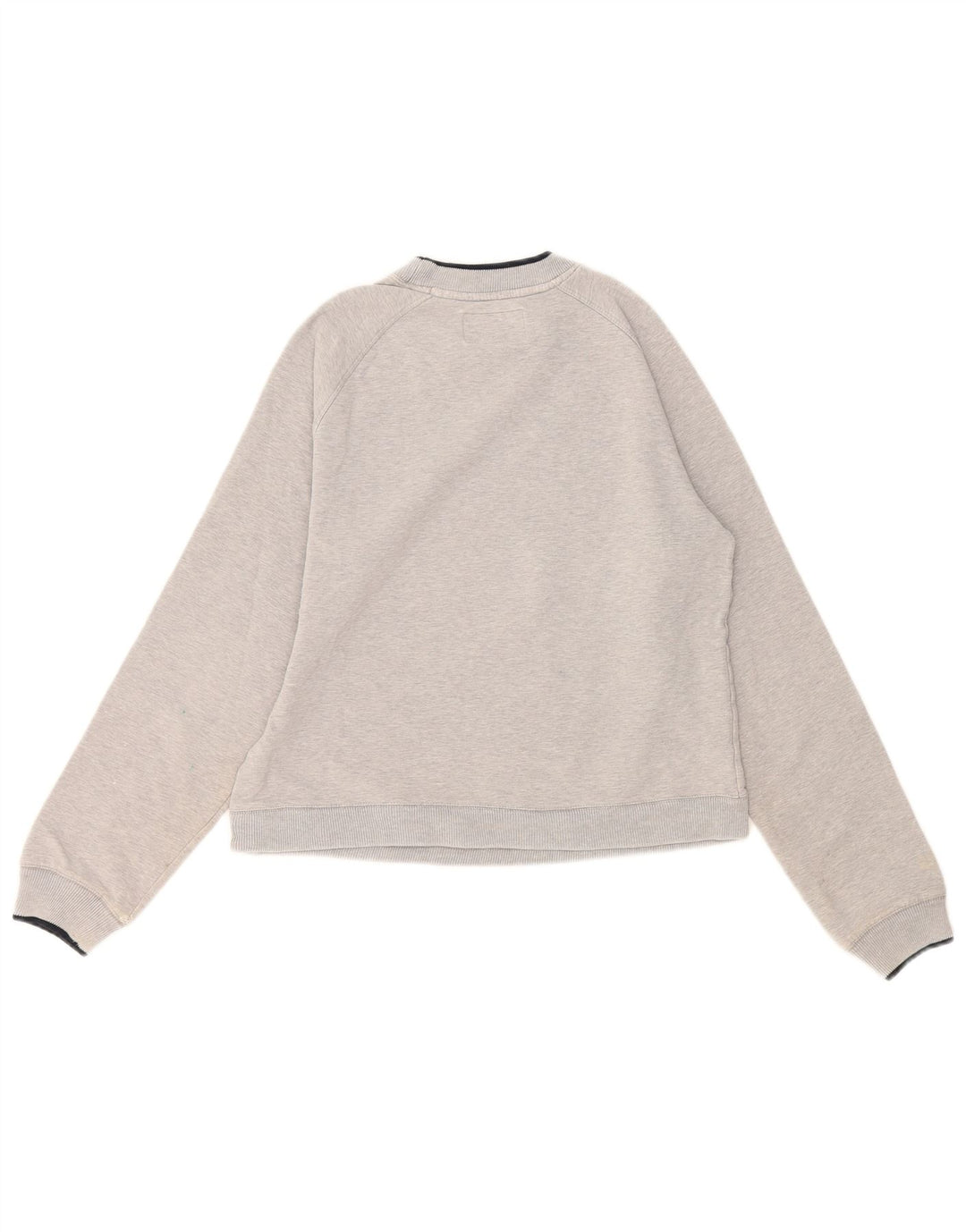 ARMANI JEANS Womens Sweatshirt Jumper UK 14 Medium Grey Cotton