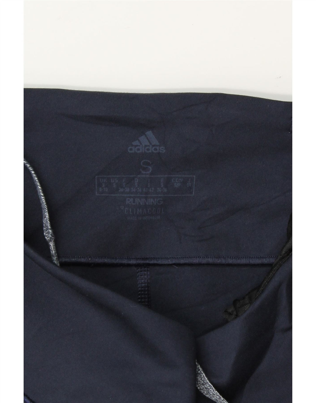 ADIDAS Womens Climacool Capri Leggings UK 8/10 Small Navy Blue Vintage Adidas and Second-Hand Adidas from Messina Hembry 