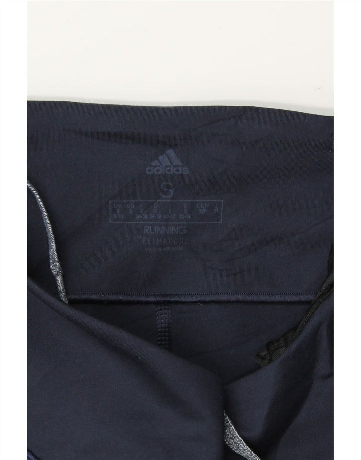 ADIDAS Womens Climacool Capri Leggings UK 8/10 Small Navy Blue Vintage Adidas and Second-Hand Adidas from Messina Hembry 