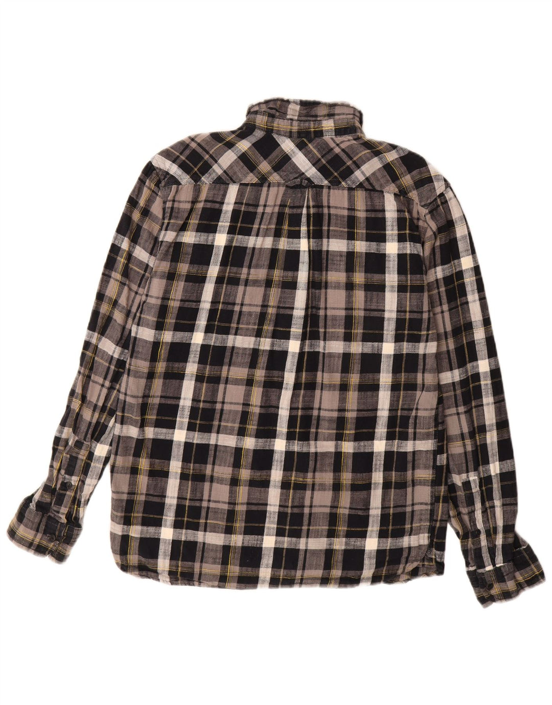 Levi's Flanelskjorte til mænd mellemgrå ternet bomuld