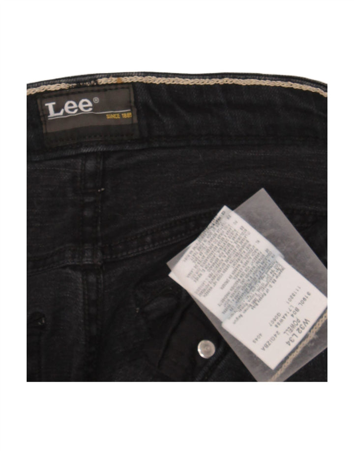 LEE Womens Powell Slim Jeans W32 L34 Black Cotton