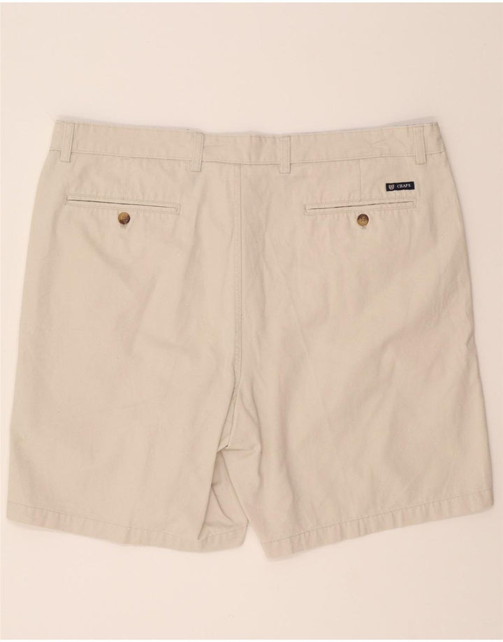 CHAPS Mens Chino Shorts W42 2XL Off White Cotton Vintage Chaps and Second-Hand Chaps from Messina Hembry 