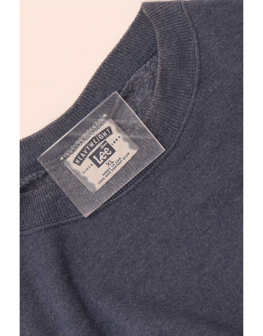 Lee Herre Sweatshirt Jumper XL Blå Bomuld