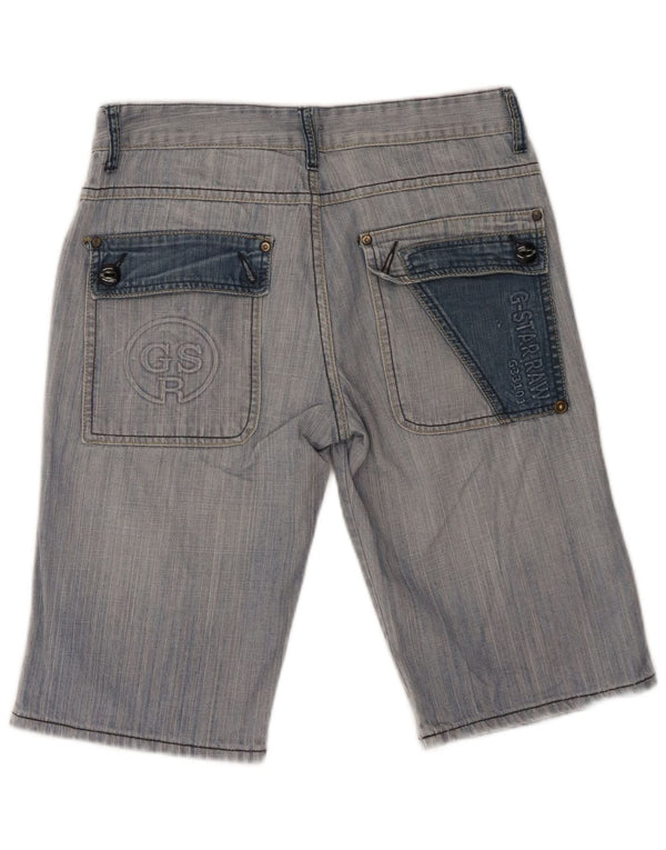 G-Star Herre grafiske denimshorts W32 Mellemblå bomuld