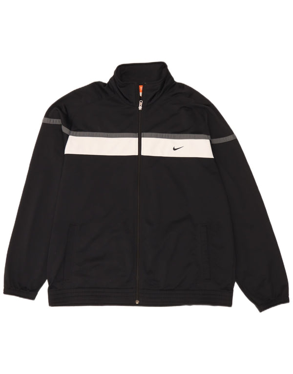 Nike Træningsdragt til mænd, topjakke UK 46/48 XL Sort Colourblock Polyester