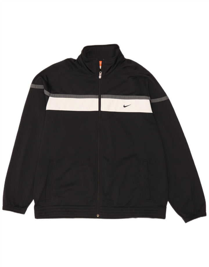 Nike Træningsdragt til mænd, topjakke UK 46/48 XL Sort Colourblock Polyester