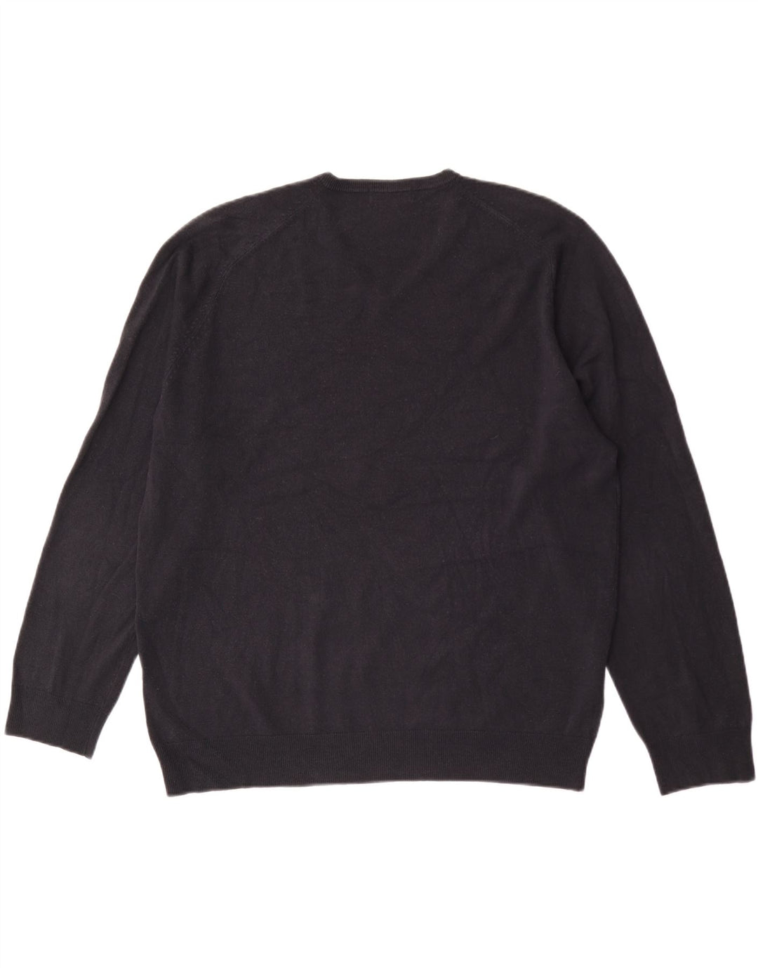 Marks & Spencer Herre V-hals sweater XL marineblå akryl