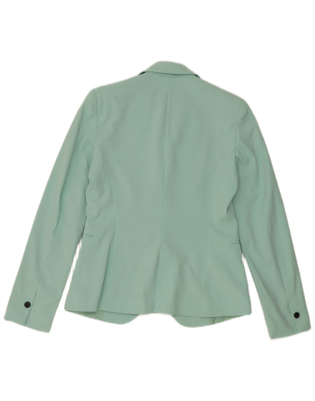 Zara Dame 1-knaps blazerjakke EU 34 2XS turkis polyester