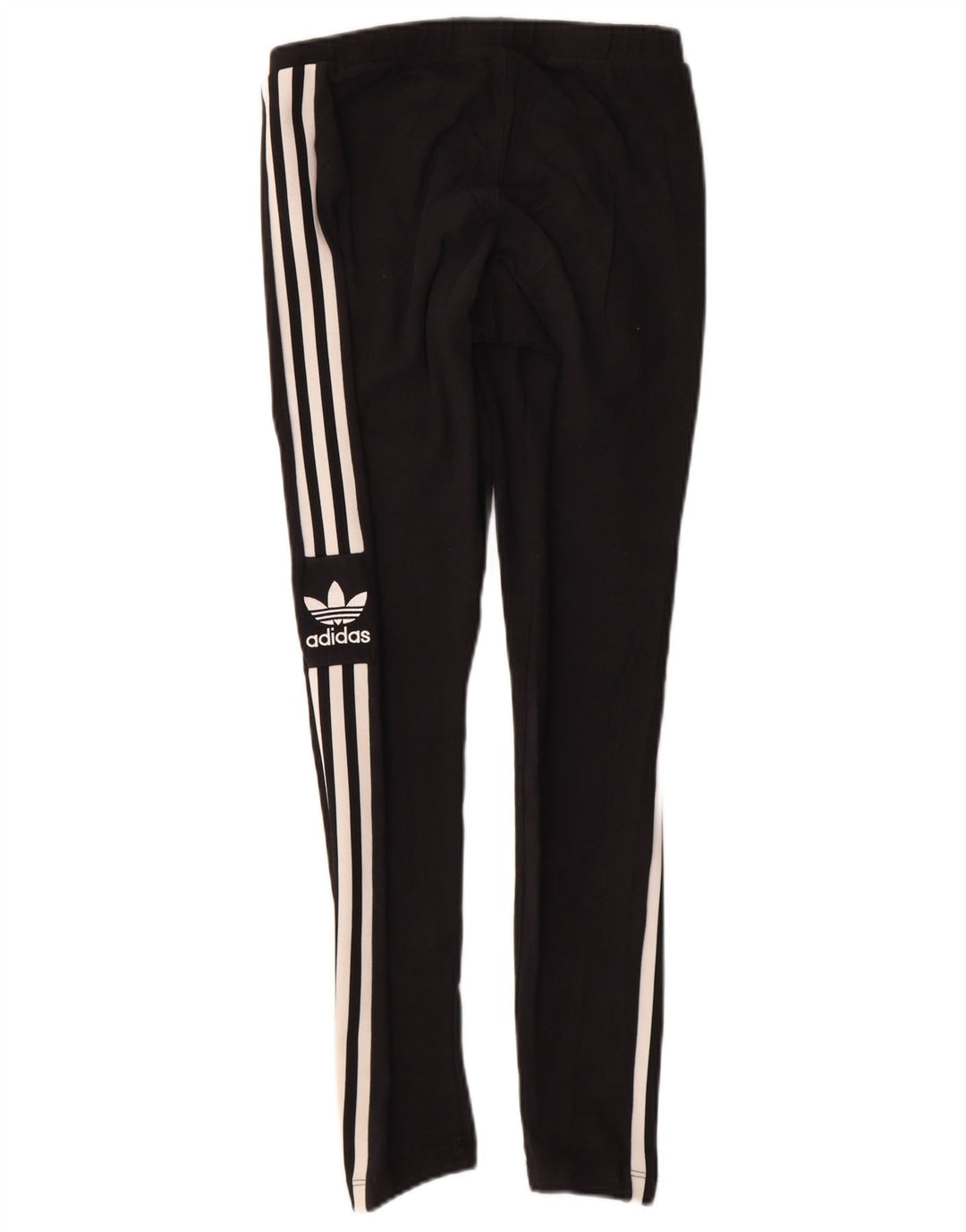 ADIDAS Womens Graphic Leggings UK 10 Small Black Cotton