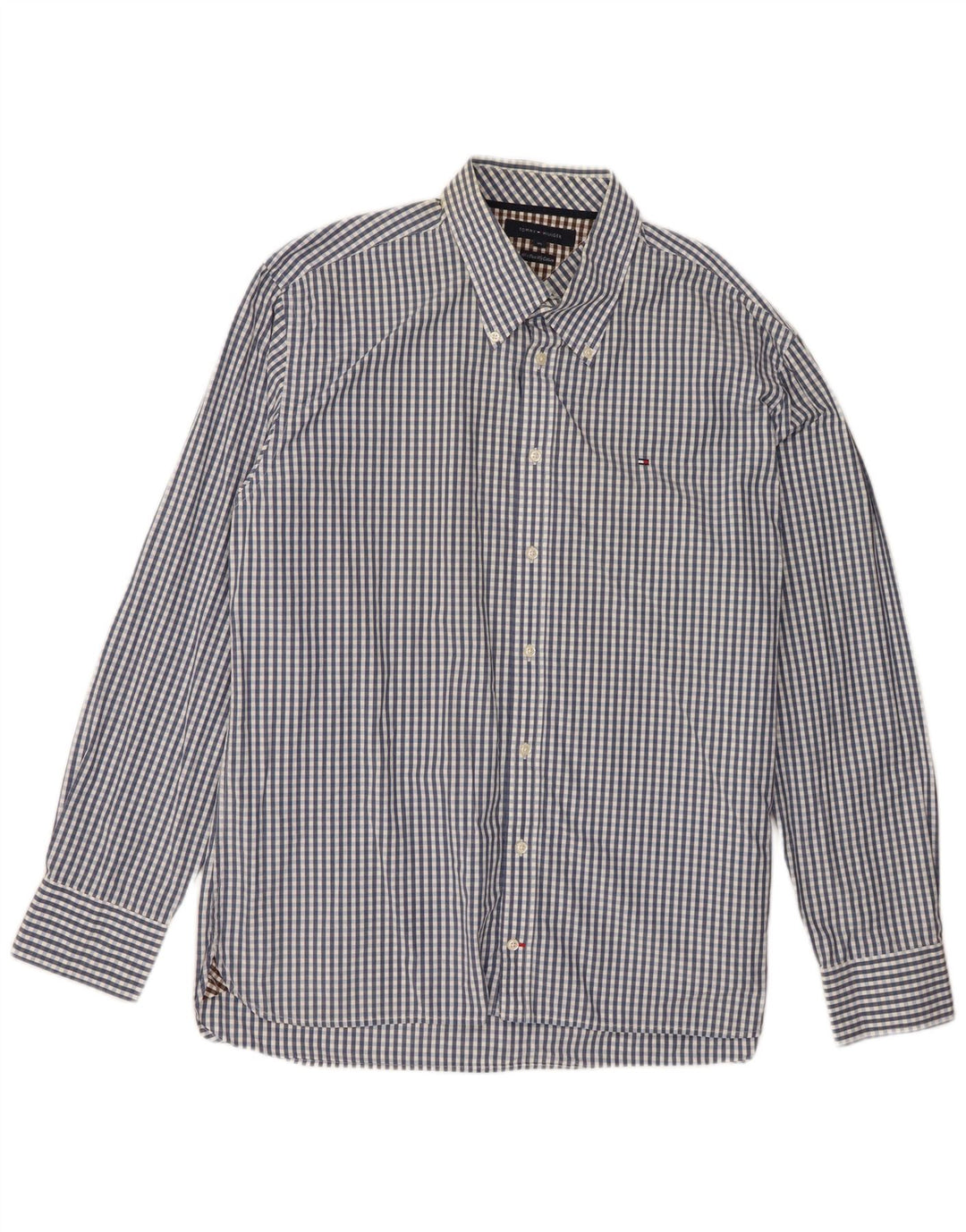 Tommy Hilfiger Herreskjorte XL Blå Gingham Bomuld