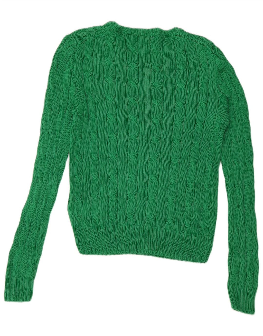 POLO RALPH LAUREN Dame sweater med rund hals DK 10 Lille grøn bomuld