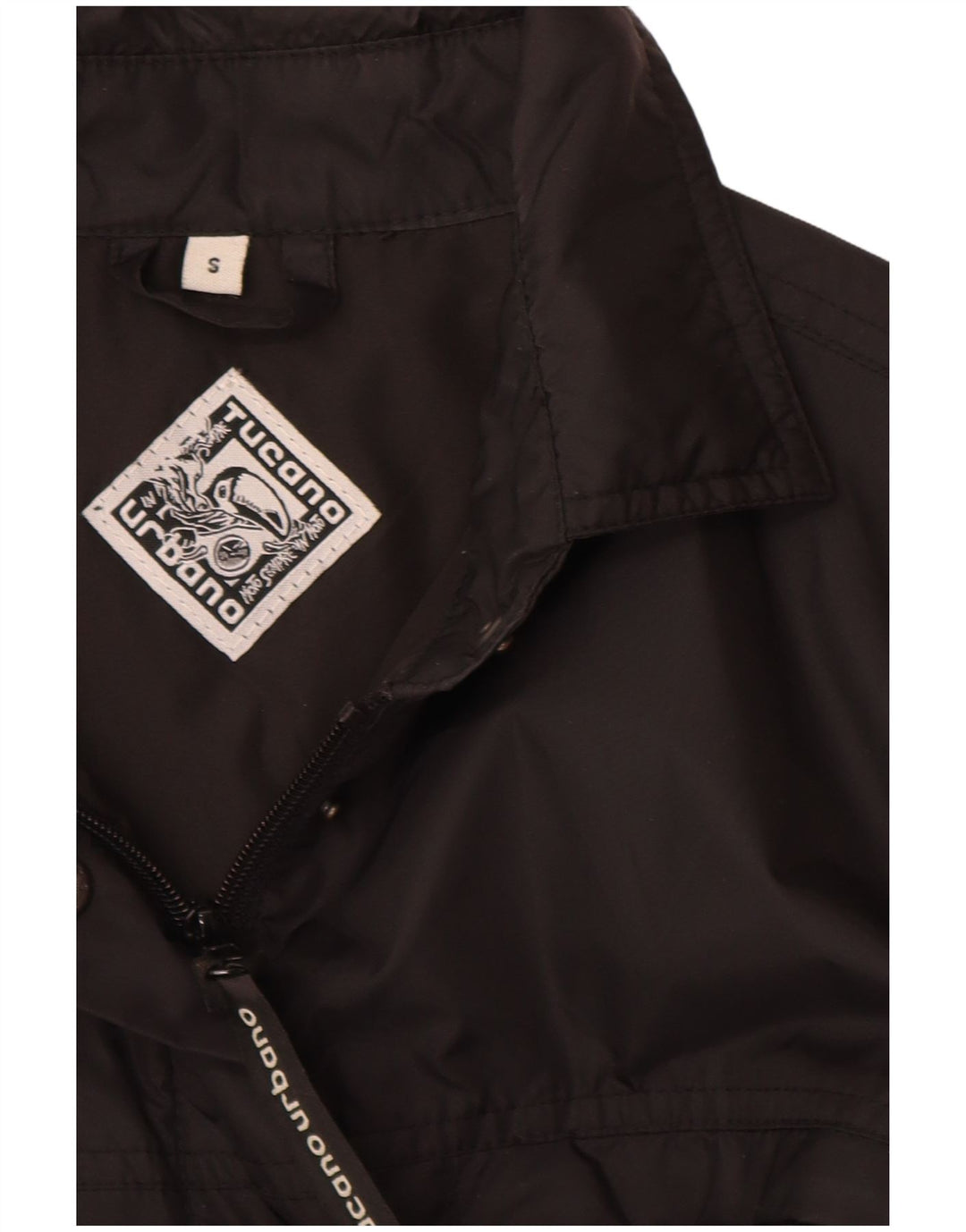 Tucano Urbano Dame Windbreaker Jacket UK 10 Small Black Nylon