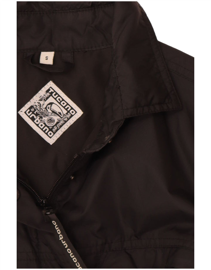 Tucano Urbano Dame Windbreaker Jacket UK 10 Small Black Nylon