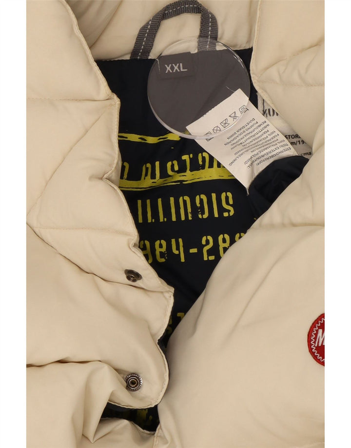 Murphy & Nye Herre Polstret Gilet UK 44 2XL Off White Polyamid