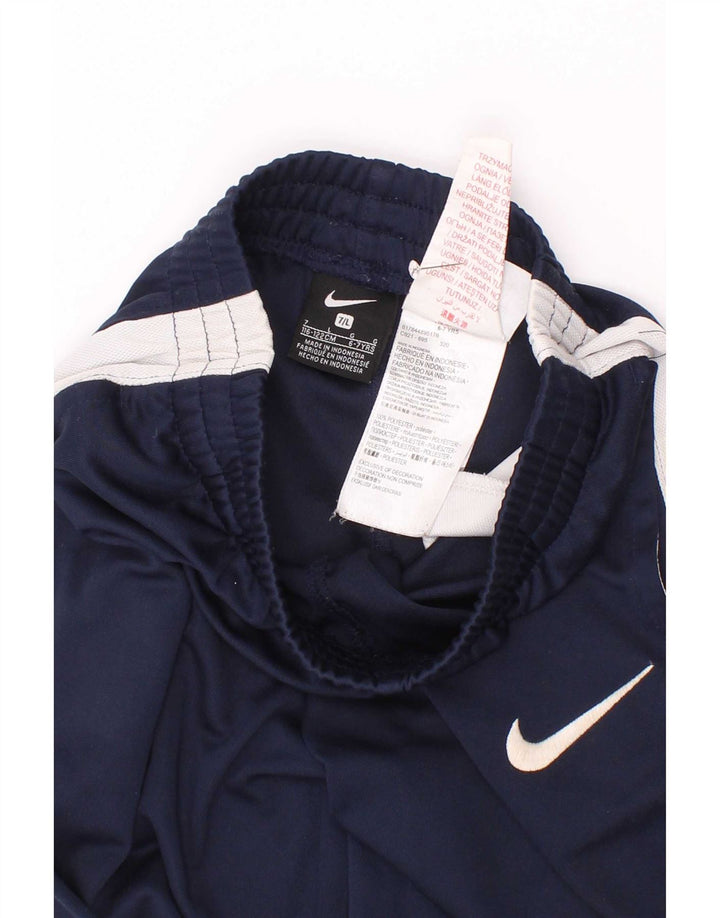 Nike Boys træningsdragt bukser 6-7 år Large Navy Blue Colourblock