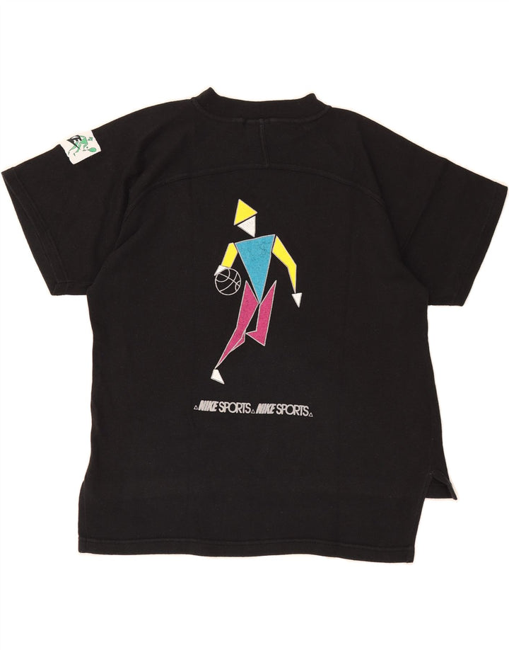 NIKE Mens Graphic T-Shirt Top Medium Black Cotton Vintage Nike and Second-Hand Nike from Messina Hembry 
