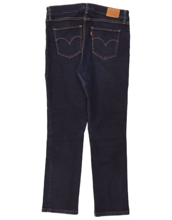 Levi's Dame 724 Højtaljede lige jeans W31 L30 Marineblå Bomuld