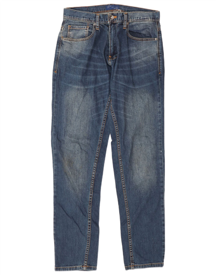 Zara Straight Jeans til mænd EU 38 Small W30 L32 Blå Bomuld