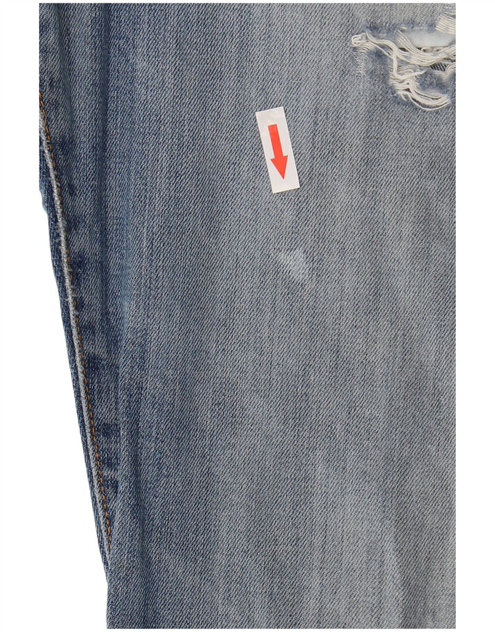 Liu Jo Dame Distressed Slim Jeans W34 L31 Blå