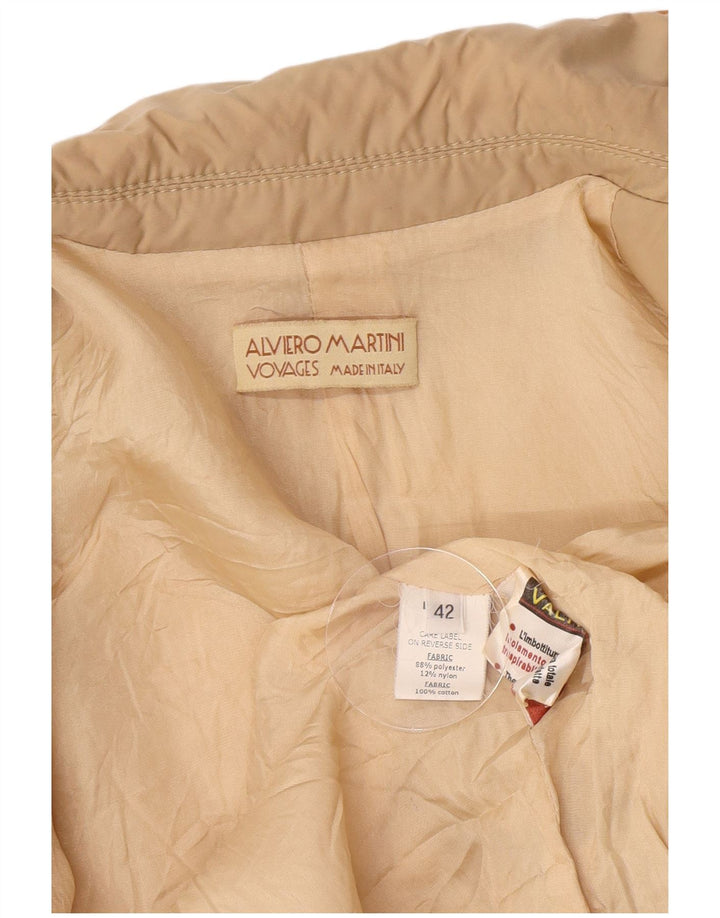 ALVIERO MARTINI Womens Voyages 4-knaps blazerjakke IT 42 Medium Beige