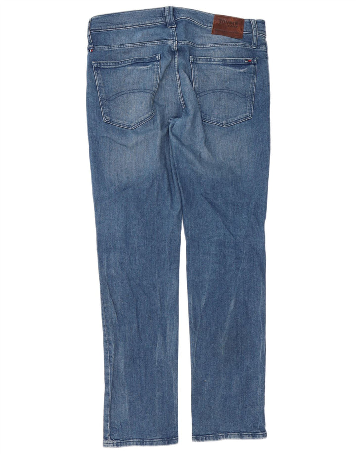 Tommy Hilfiger Straight Jeans til mænd W34 L32 Blå Bomuld