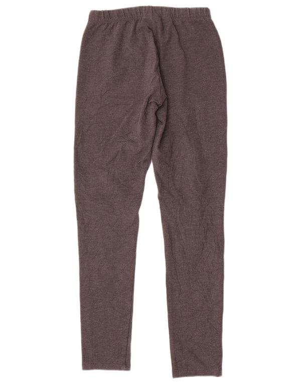 Champion Womens Heritage Fit Leggings UK 10 Small Grey Cotton