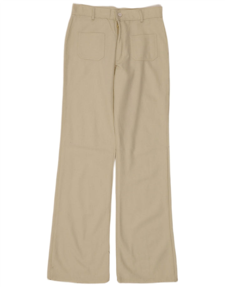 VINTAGE Dame Bootcut Casual Bukser W30 L34 Beige