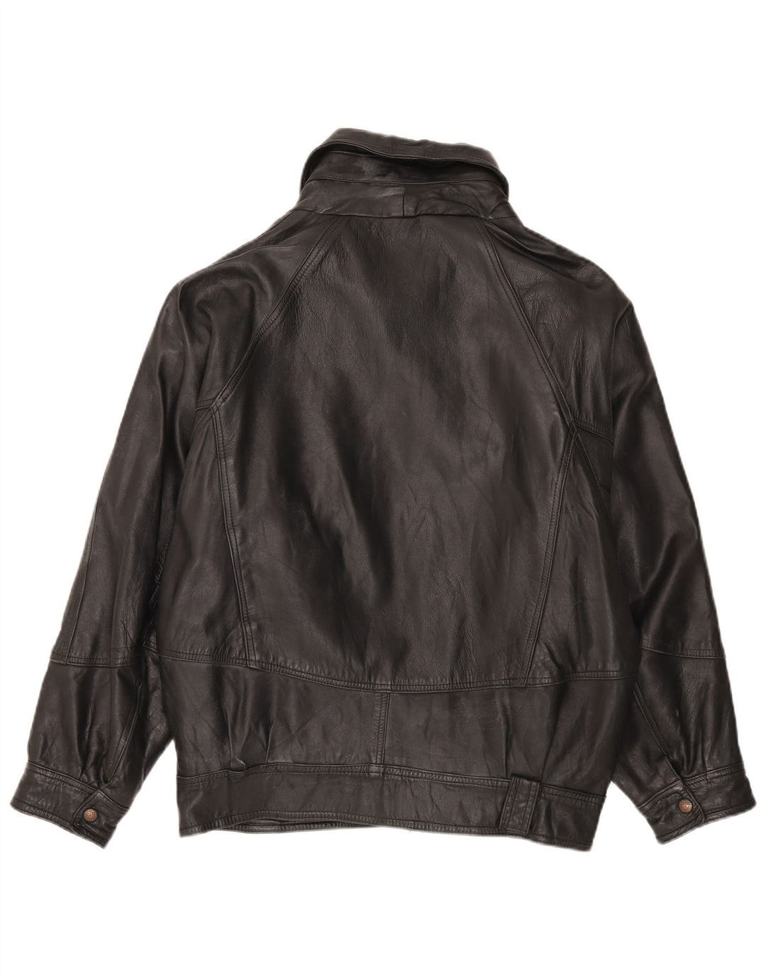 Vintage herre læderjakke UK 42 XL sort læder