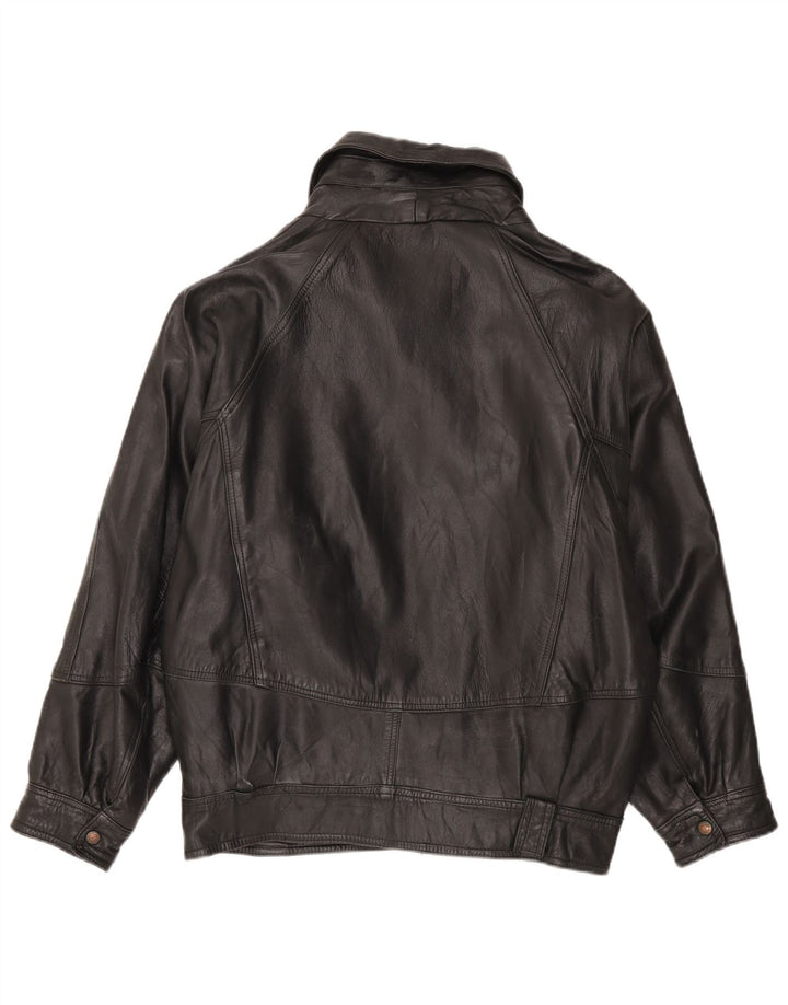 Vintage herre læderjakke UK 42 XL sort læder