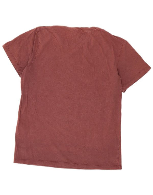 Jack & Jones Herre grafisk T-shirt Top Medium Bourgogne bomuld