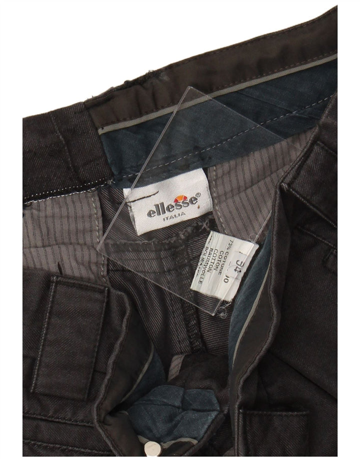 Ellesse Herre Lige Chino Bukser IT 54 2XL W36 L33 Sort Bomuld