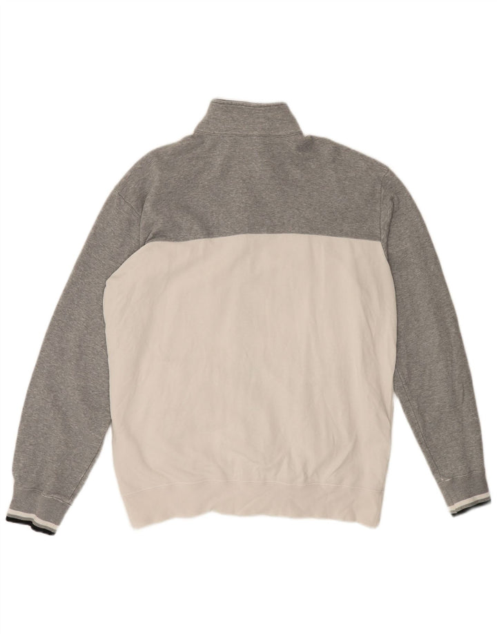 CHAMPION Mens Tracksuit Top Jacket 2XL Grey Colourblock Cotton